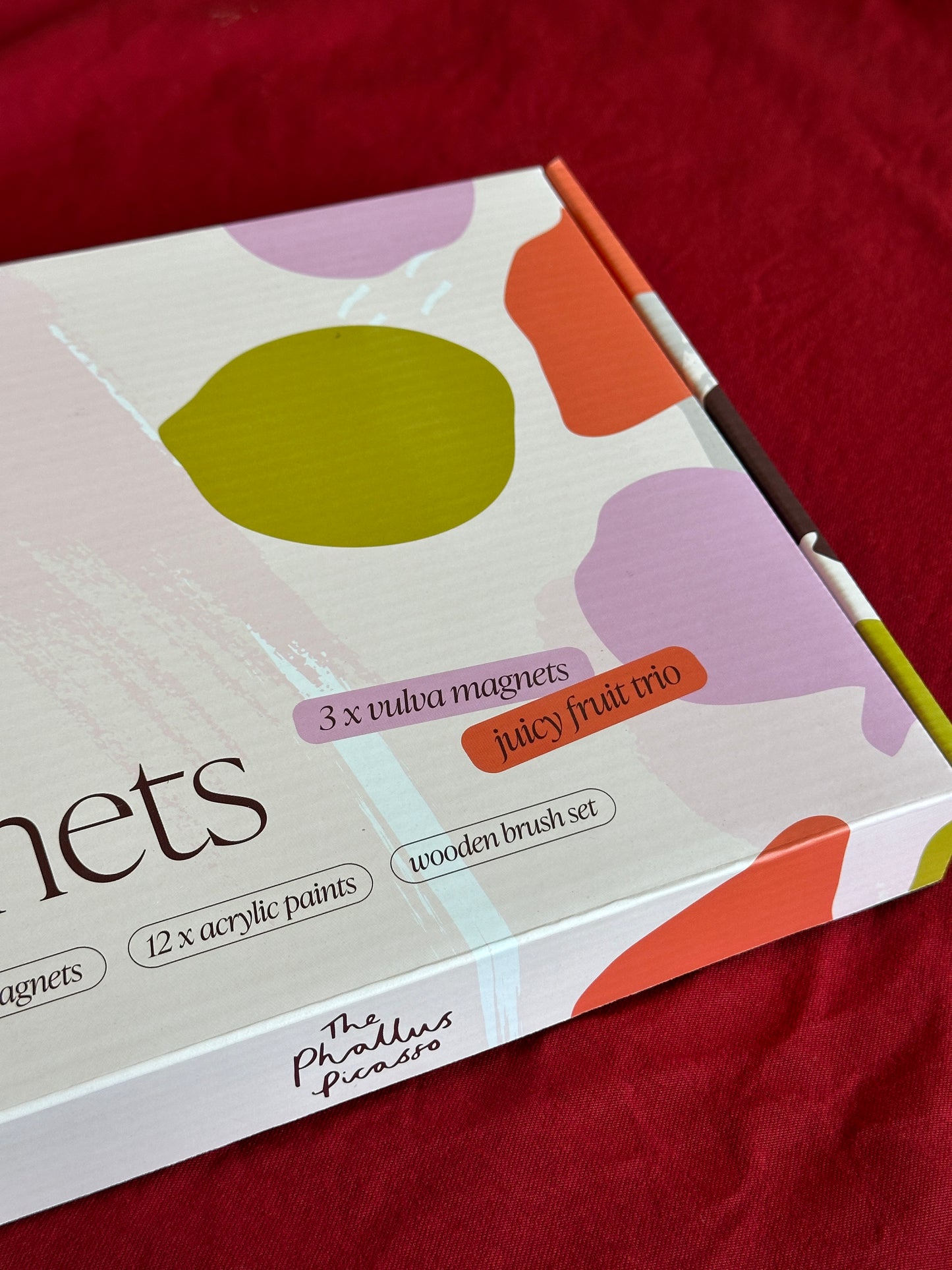 Set of 3 Yoni Fruit Magnets Painting Kit