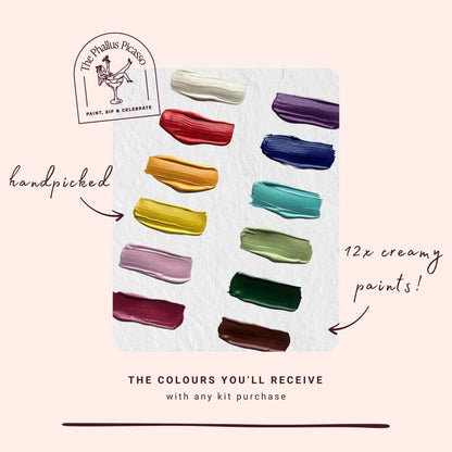 Set of 3 Yoni Fruit Magnets Painting Kit